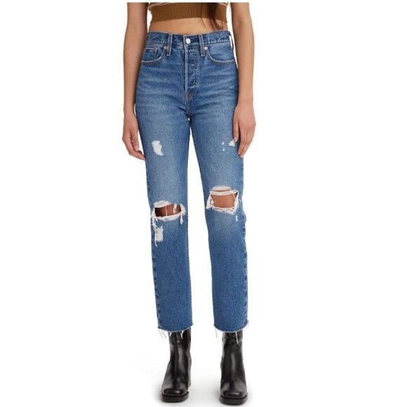 Levi's Premium Wedgie Straight Jeans *altered* - Picture 1 of 16